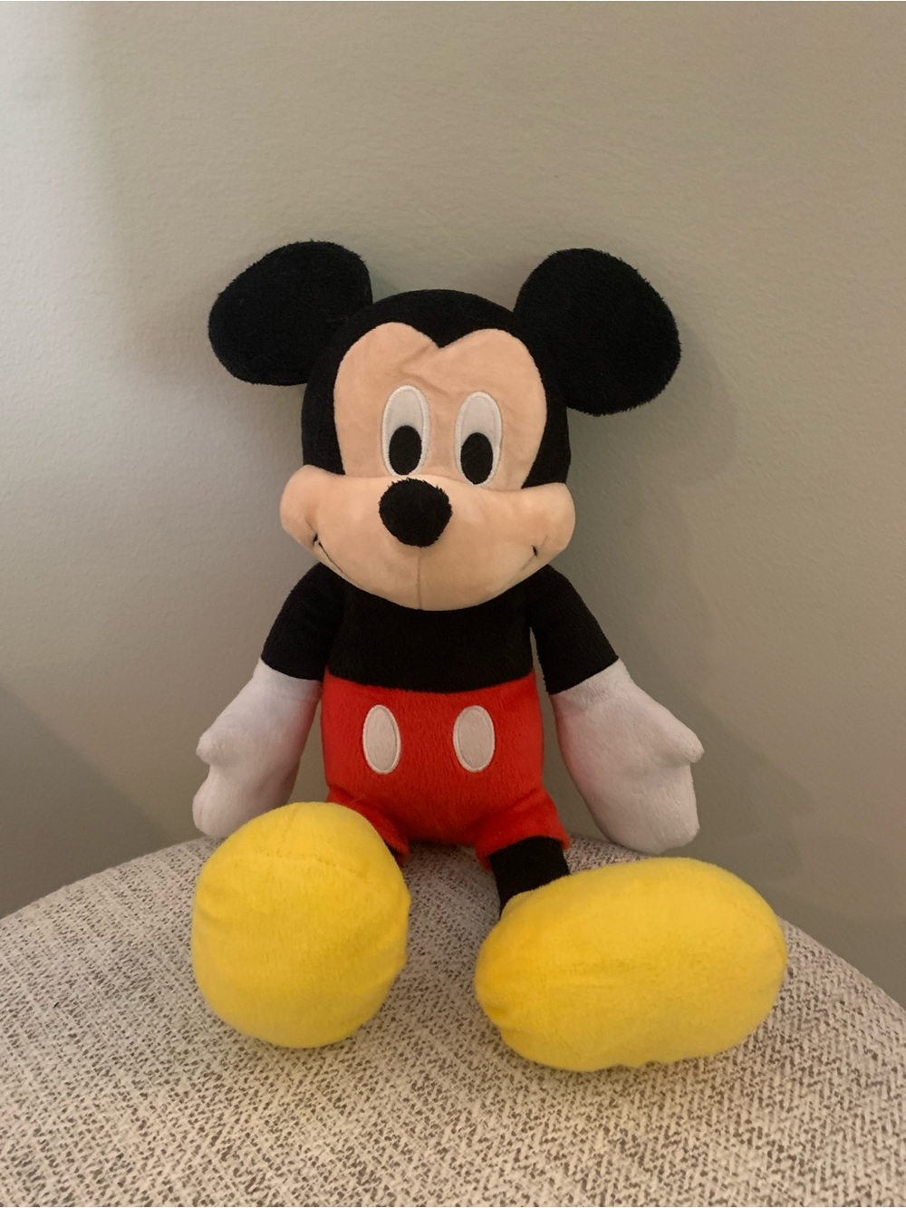 Disney Mickey Mouse Plush - Black, Red, Yellow, White